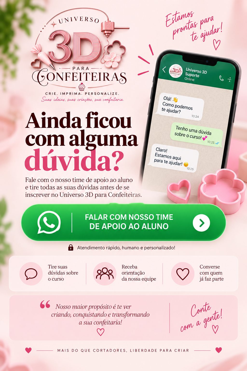 Fale com o suporte no WhatsApp
